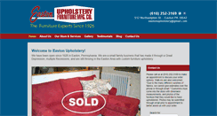 Desktop Screenshot of eastonupholstery.com