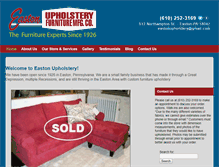 Tablet Screenshot of eastonupholstery.com